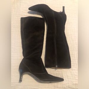 J.crew suede boots heeled GUC 1632